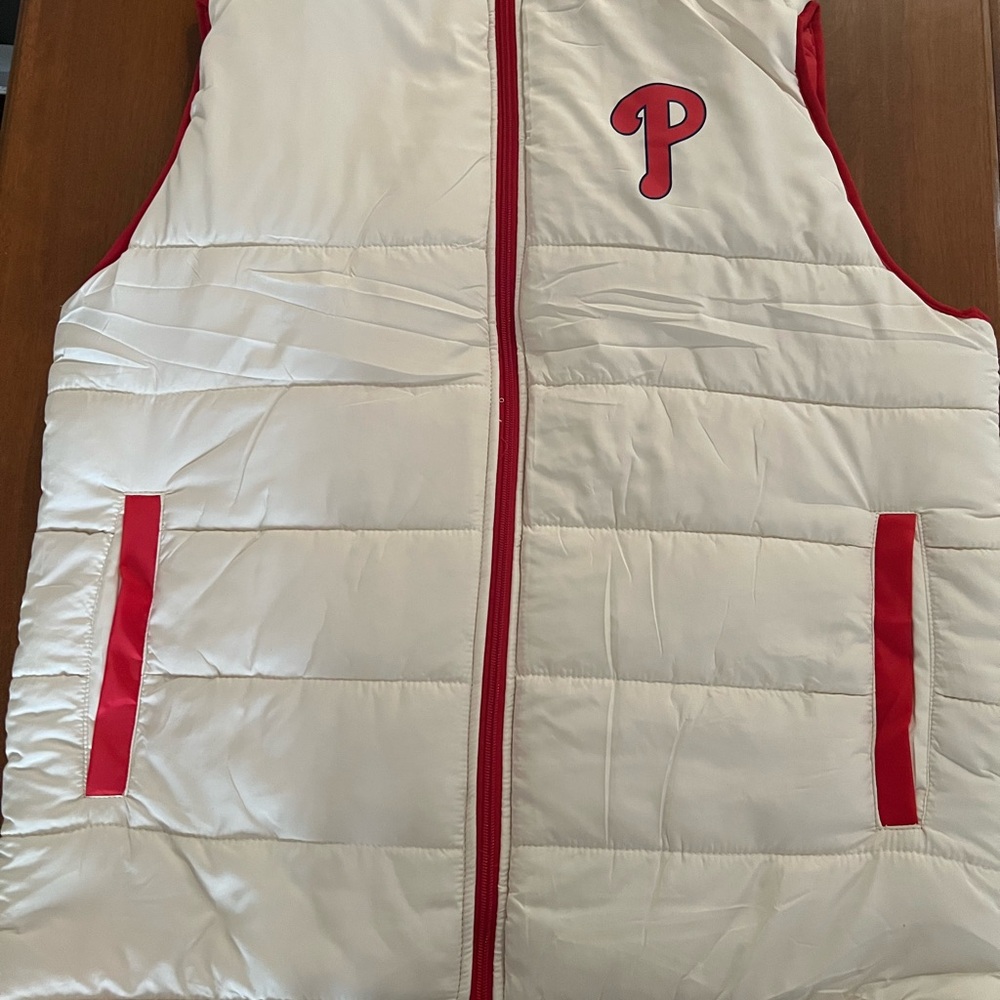 Phillies baseball Red and White Vest